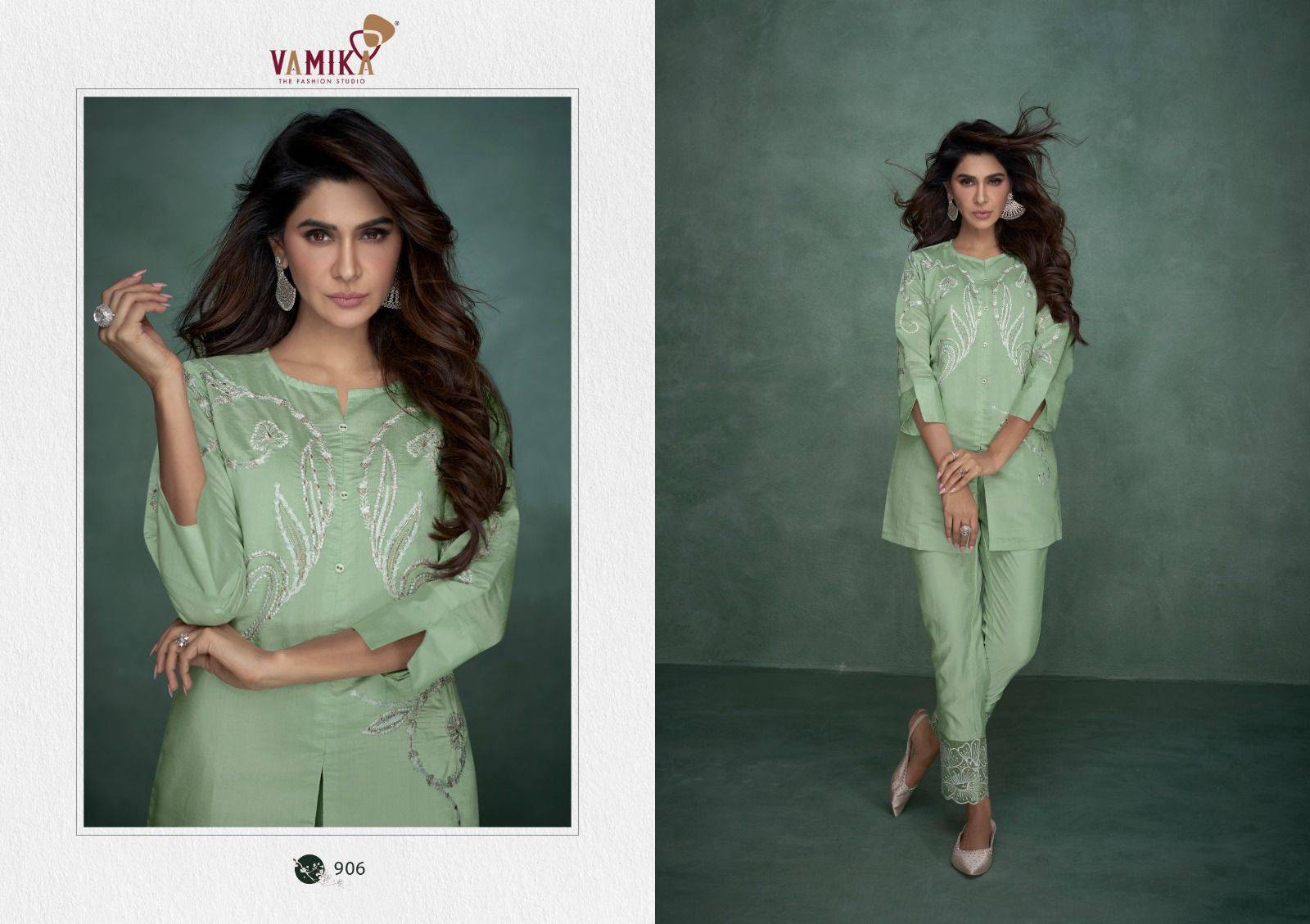 ALEENA by Vamika 901 to 906 Series Designer Stylish Fancy Colorful Beautiful Party Wear & Ethnic Wear Collection co ord sets At Wholesale Price